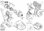 Bosch 3 601 JG5 100 Gdr 18V-160 Impact Wrench 18 V / Eu Spare Parts